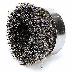 DELUN100 mm 4 inch M14 Knotted Crimped Wire Cup Brush for Paint Rust Metal With Nut