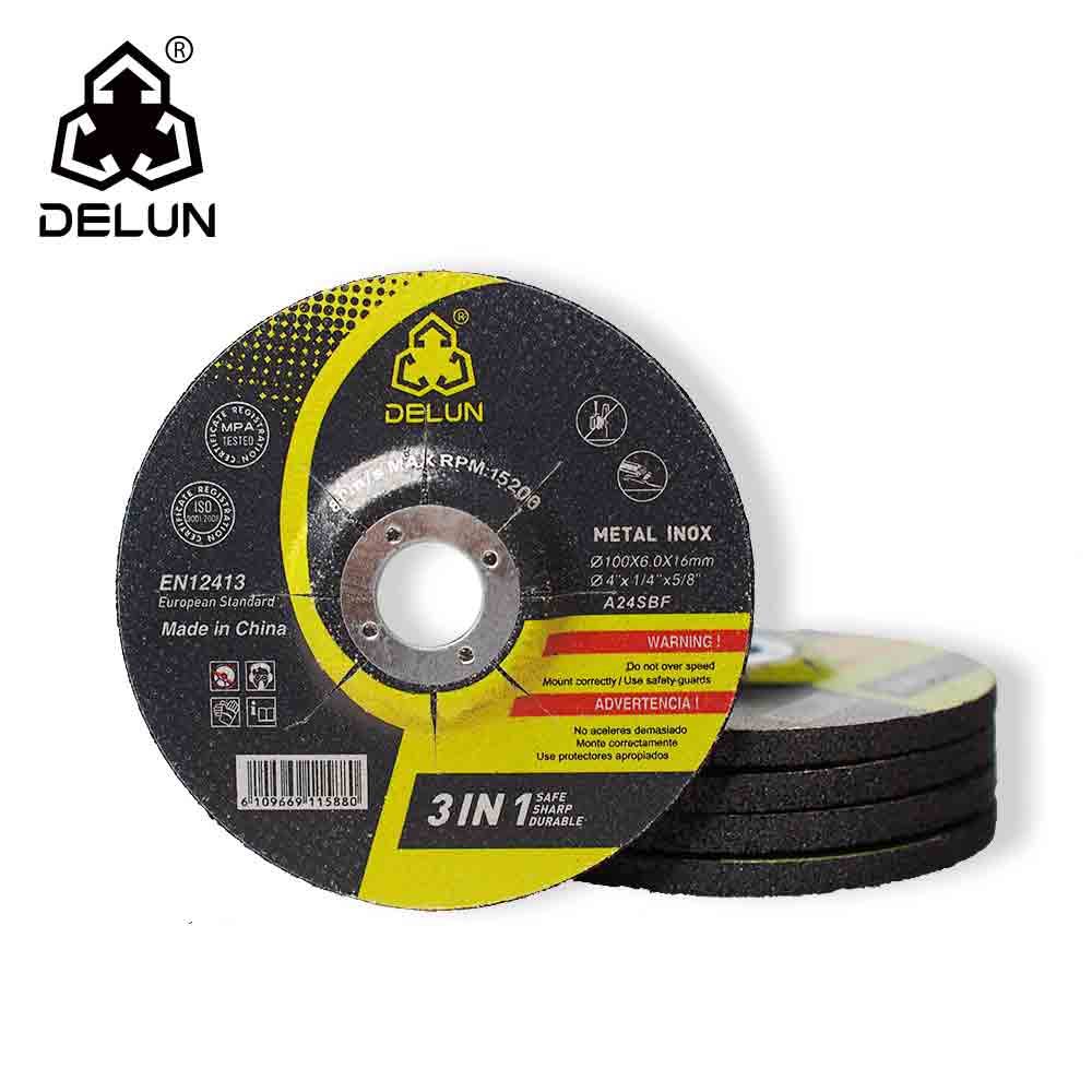DELUN Popular 4 Inch Grinding Disc for Mental Polishing with International Standard