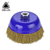 DELUN 2.5/3/4INCH Crimped Wire Brush for Metal Rust Removel Wire Brush Stainless Steel