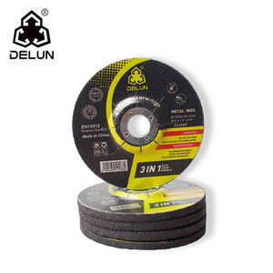 DELUN 4inch Best Quality Depressed Center Stainless Steel Grinding Disc Wheel for Metal Mower Blades 