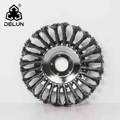 DELUN Grass Trimmer Head Steel Wheel Garden Brush Cutter Trimmer 6/8 Inches Weed Brush For Garden Lawn Mover Power Tool