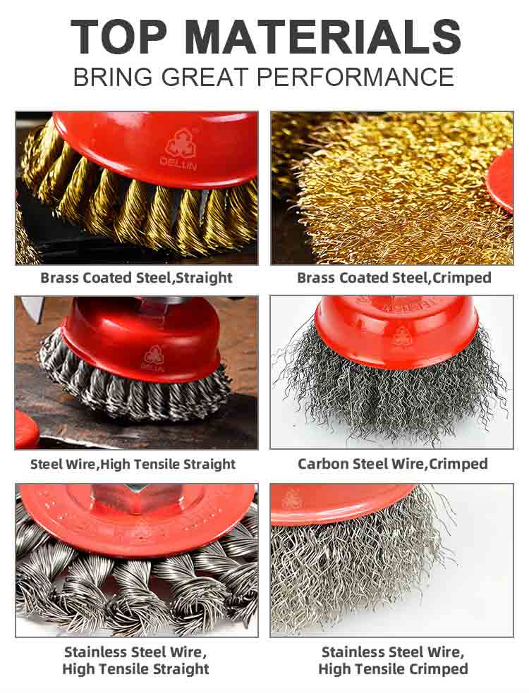 Wire brush material