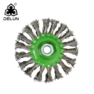 DELUN Steel Knotted Brush Wheel Hardware Tools for Cleaning And Polishing