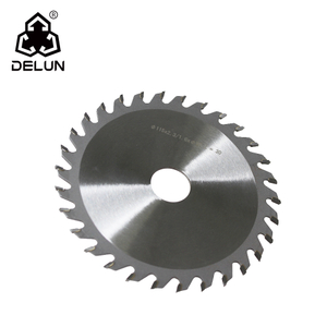 DELUN 80 Teeth Circular Saw Blade Diamond Knockout Arbor for Table Saw Accessories Polished Mitersaw Blade Silver