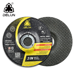 DELUN China Supplier 5" X 7/8" T27 Premium Zirconia Abrasive Grinding Wheel Sanding Disc for Metal Stainless Steel