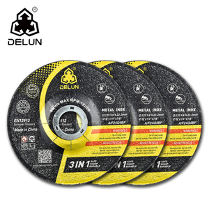 DELUN China Factory Direct Sale Top Sell 5 X 7/8 Type 27 Round Edge Polishing Inox Inner Corner Grinding Disc for Paint Removal 