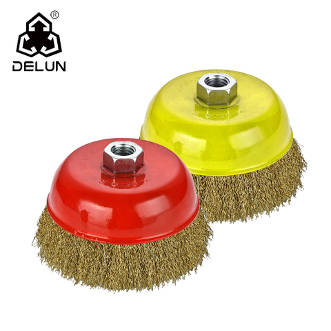 DELUN 100mm 4 Inch Stainless Steel Cup Brush Hot Sale And Low Price