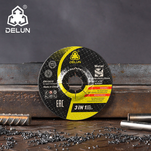  DELUN High Precision Industrial Grade 125mm Aluminum Abrasive Grinding Wheel Manufacture for Round Steel 