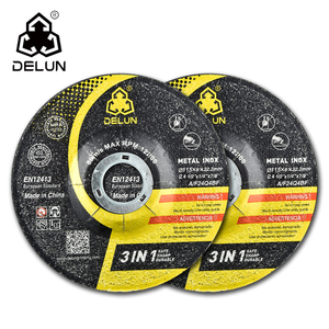  DELUN Abrasives General Purpose/Long Life Grinding Wheel (Type 27/Depressed Center) 4 1/2" X 1/4" X 7/8" for Stainless Steel