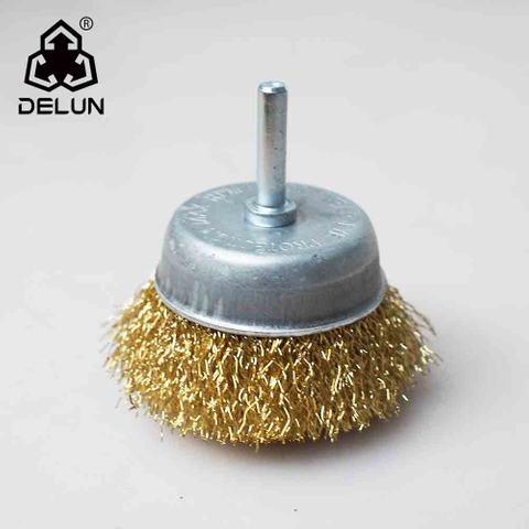 DELUN Wire Wheel Cup Brushes for 1/4 Hex Inch Shank-Power Drill Paint Rust Removal 