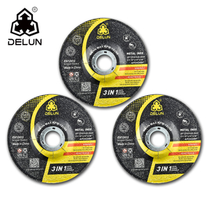 DELUN China Manufacture Steel Polishing Competitive Price 4 1/2 Inch Grinding Wheel for Angle Grinder