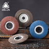 DELUN 6 Inch Alumina Oxide Zirconia Calcined Ceramic Sanding Disc Diamond Flap Disc Grinding Wheel 