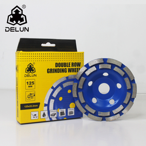 DELUN 7" Diamond Cup Grinding Removing Disc Wheel for Any Concrete with CDB Newest Technology