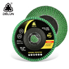 DELUN 6 Inch Alumina Oxide Zirconia Calcined Ceramic Sanding Disc Diamond Flap Disc Grinding Wheel 