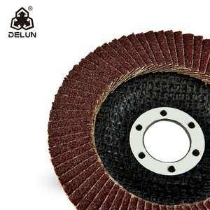 DELUN 4 Inch Calcium Abrasives Disc Resistant Flap Disc for Metal Polishing 