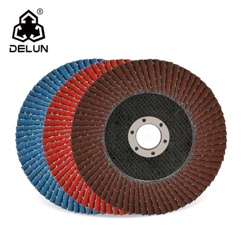 DELUN 6 Inch Grit 80 Flap Disc with International Standard And Great Value
