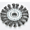 DELUN Angle Grinder 125mm Flat Twist Knot Rotary Wire Brush Wheel for Rust Removal