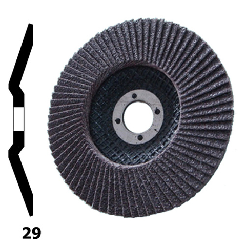 DELUN 4 Inch Calcium Abrasives Disc Resistant Flap Disc for Metal Polishing 
