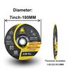 DELUN Customized 7 Inch Cutting Disc for Metal High Quality OEM Supported Abrasive Tools Hot Sale EN12413 Standard