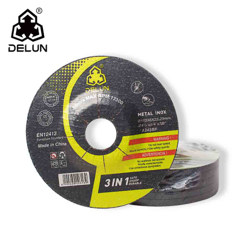  DELUN chian hot sales 4.5inch 115x1x22mm T41 Customized Big Resin angle grind disc Wheel Metal Steel Abrasive Thin Cutting Disc