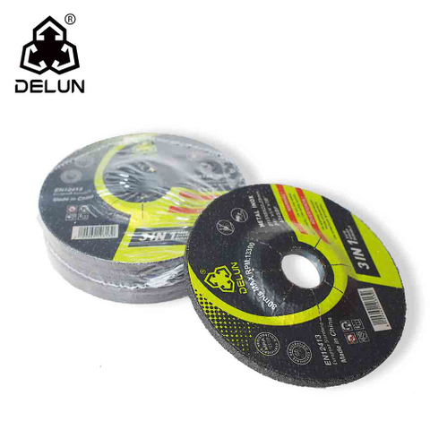  DELUN China Suppliers Good Price 4.5 Inch Type T27 Round Edge Sanding Polishing Abrasive Aluminum Oxide Grinding Disc 