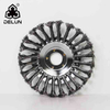 DELUN Grass Trimmer Head Steel Wheel Garden Brush Cutter Trimmer 6/8 Inches Weed Brush For Garden Lawn Mover Power Tool