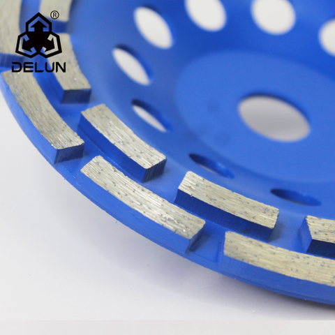 DELUN Long Lasting 4.5inch Diamond Cup Wheels for Concrete Epoxy Paint Mastic Grinding - 5/8"-11 Arbor