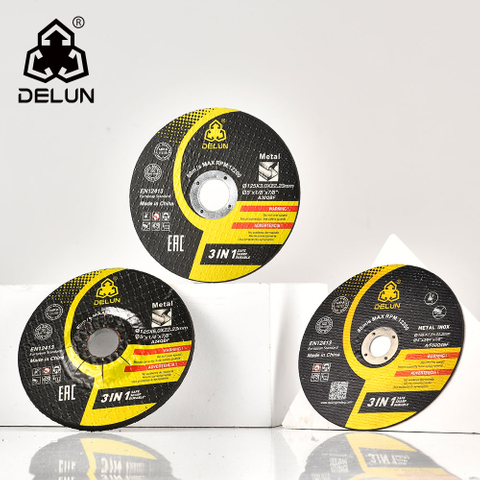 DELUN China Factory Best Metal Cutting Discs 125mm Abrasive Cutting Disc Thin Manufacturing Process