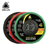 DELUN China Supplies High Quality 150 mm 80 Grit Calcined Aluminum Oxide Flap Wheel For Stainless Steel And Metal