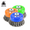 DELUN competitive price stainless steel cup wire brush round shape for carbon steel