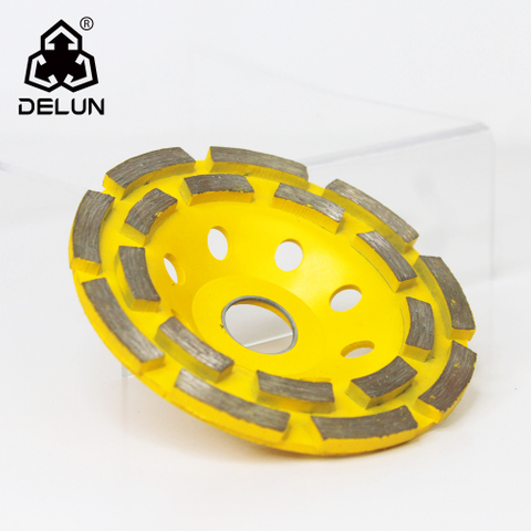 DELUN 4 1/2 Inch Diamond Concrete Grinding Wheel for Preparing And Cleaning Hard Surfaces by Removing Mastic