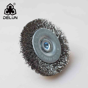 DELUN Wire Brush Wheel Cup Brush Set Coarse Crimped 1/4 Inch Shank Wire Wheel for Drill Attachment