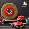 DELUN 4 Inch 100mm Knotted Twisted Cup Bowl Wire Brush for Grinder