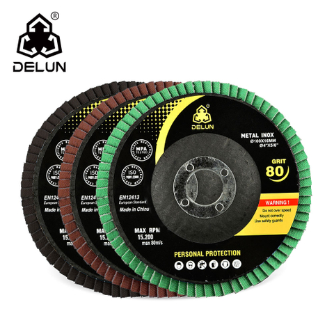 DELUN CE Recommended Goods 6 X 2 Flap Wheel Flap Disc 120 Grit
