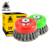 DELUN 2.5inch knotted wire wheel cup brush Amazon hot sale reasonable price
