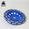 DELUN 4.5inch Turbo Diamond Grinding Cup Wheel with 24 Segments for Hard Concrete And Terrazzo