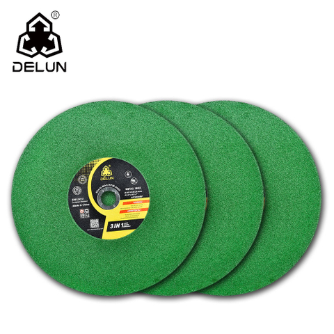DELUN 355mm 14inch disc blade cutting disc Black Double Net 350*2.5*25.4mm Round Flapping DiscDisc Metal Cutting Cut-Off Wheel Disc
