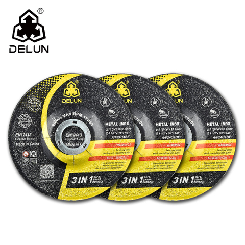  DELUN Perfectly Compatible with 4-1/2 Inch(115mm) Angle Grinders with 7/8 Inch(22.2mm) Arbor Depressed Center Wheel