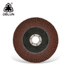 DELUN China Manufactures EN12413 standard 115mm Type 27 29 Sandpaper Aluminium Oxide abrasive flap disc for Steel