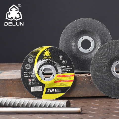  DELUN Abrasives 4-1/2" X 1/8" X 7/8" T27 Pipeline Cutting & Light Grinding Wheel For Polishing And Grinding