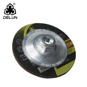  DELUN Depressed Center Type 27 Grinding Wheel Quick Change for Angle Grinder 4.5'' Diam X 1/4'' Thick X 5/8-11 Thread