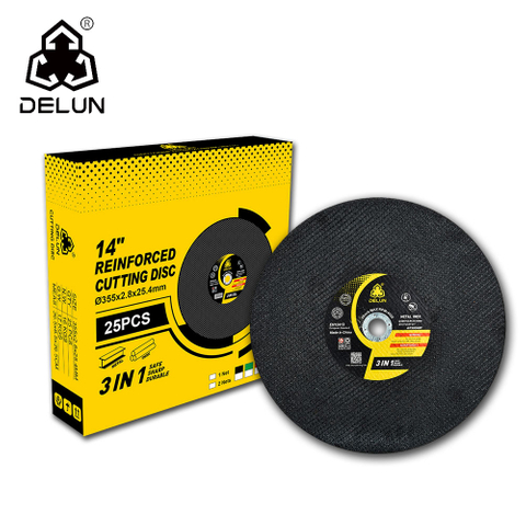 DELUN 14 Inch 350mm China Factory High Performance Cutting Disc with Long Duration Time 