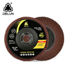 DELUN Hot Sell 150 mm Brown fused Aluminum Oxide Flap disc