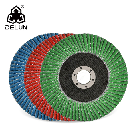 DELUN 6 Inch Alumina Oxide Zirconia Calcined Ceramic Sanding Disc Diamond Flap Disc Grinding Wheel 