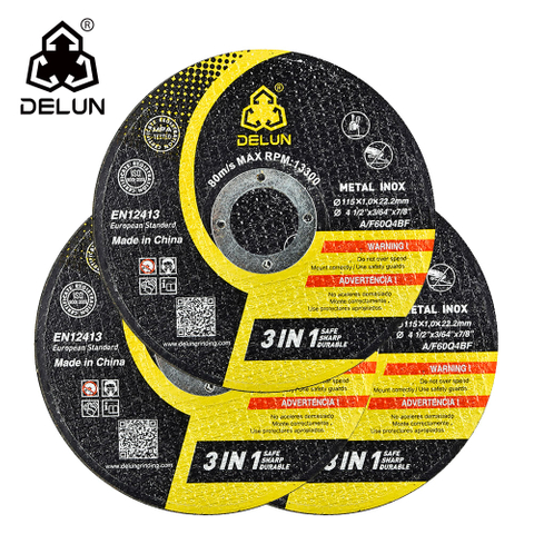 Flat Center 4.5 Inch Abrasive Cutting Disc Thin for Stainless Steel with Angle Grinder