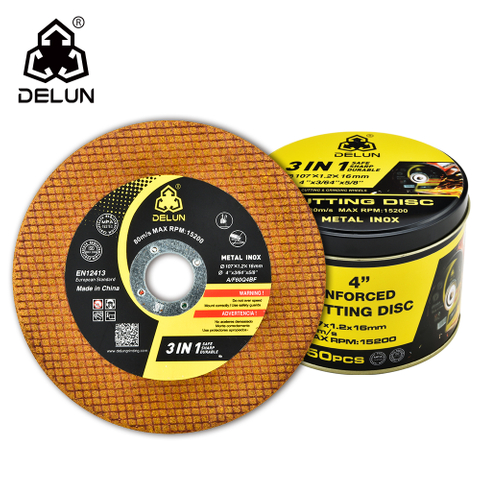 DELUN International Standard 4 Inch Stainless Steel Cutting Disc