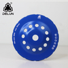 DELUN 7" Diamond Cup Grinding Removing Disc Wheel for Any Concrete with CDB Newest Technology
