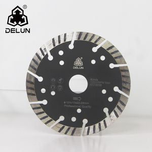 DELUN 14" Turbo Combo Diamond Blade with Steel Core Saw Blades for Angle Grinder Ceramic Tile Granite