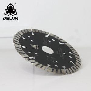 DELUN large size 355mm Supreme Diamond Turbo Segmented Saw Blade for Hard Concrete Reinforced Concrete