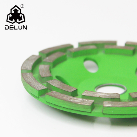 DELUN 18 Turbo Segments 4.5" Diamond Grinding Wheels for Concrete Or Masonry Medium Bond